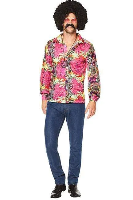1960s Flower Power Shirt Men