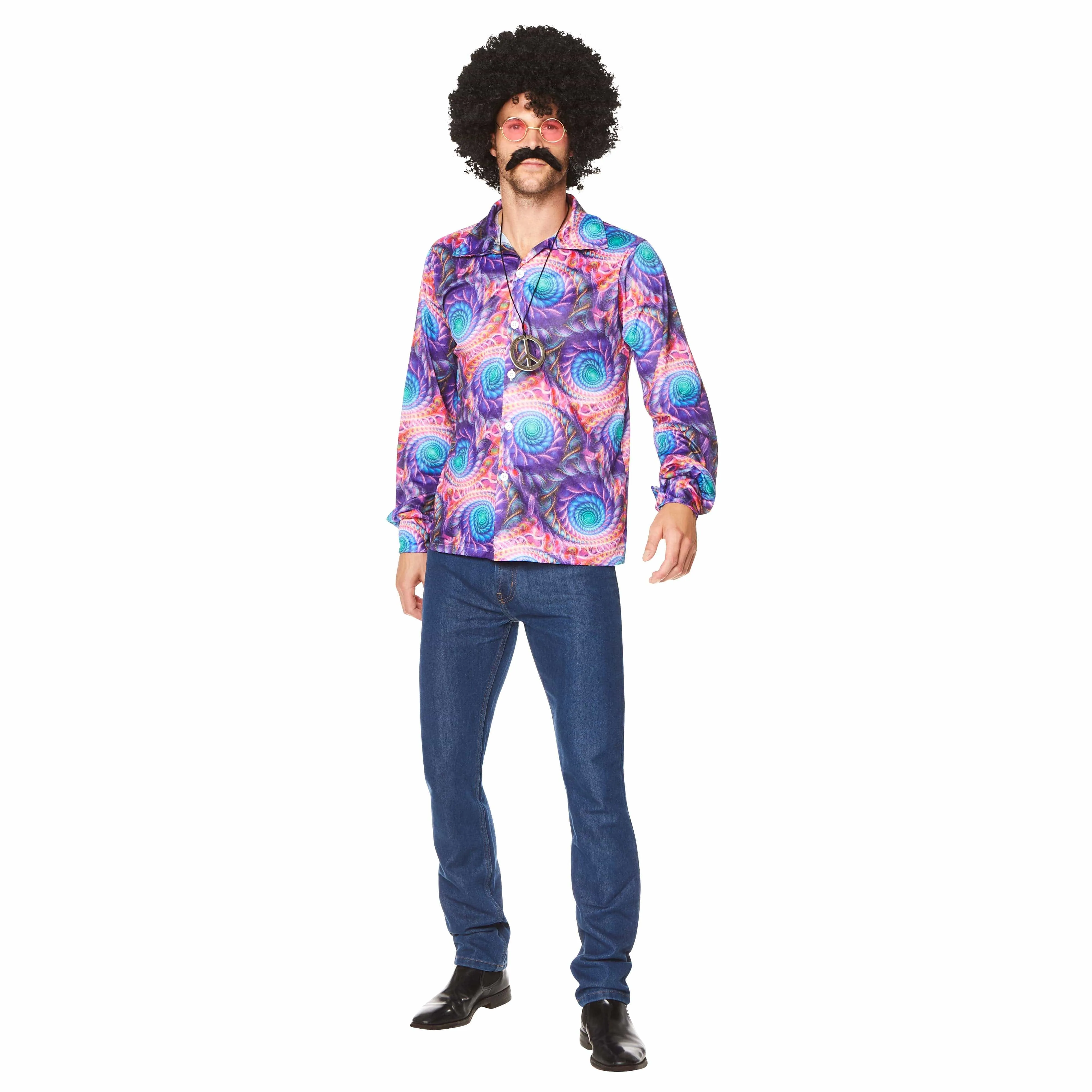 60s 70s Boho Shirt for Men