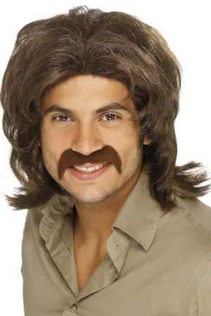 70s Brown Retro Wig