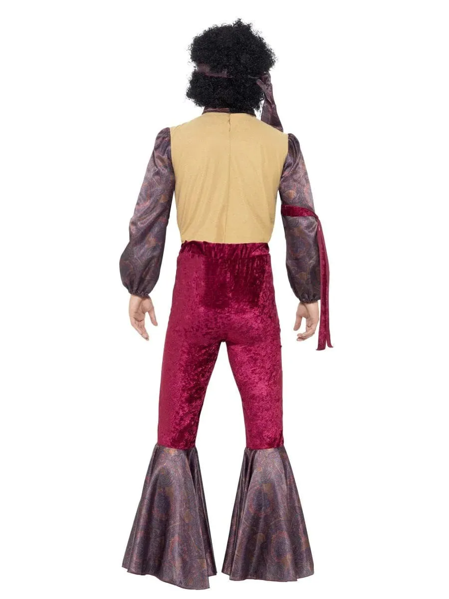 70's Psychedelic Rocker Costume Purple