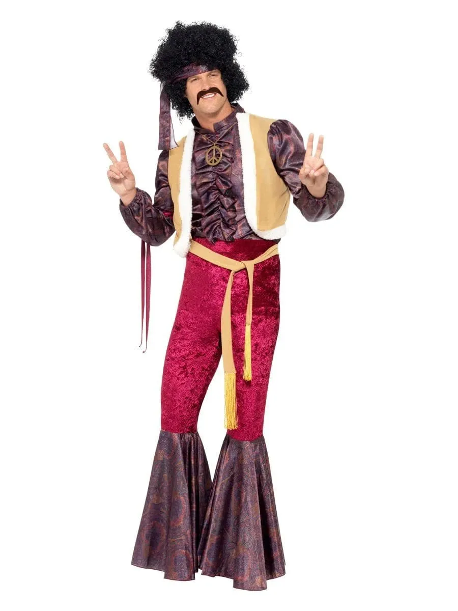 70's Psychedelic Rocker Costume Purple