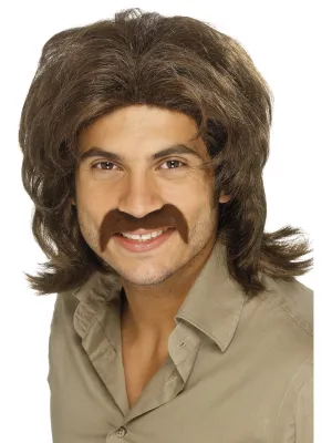70's Retro Wig in Brown