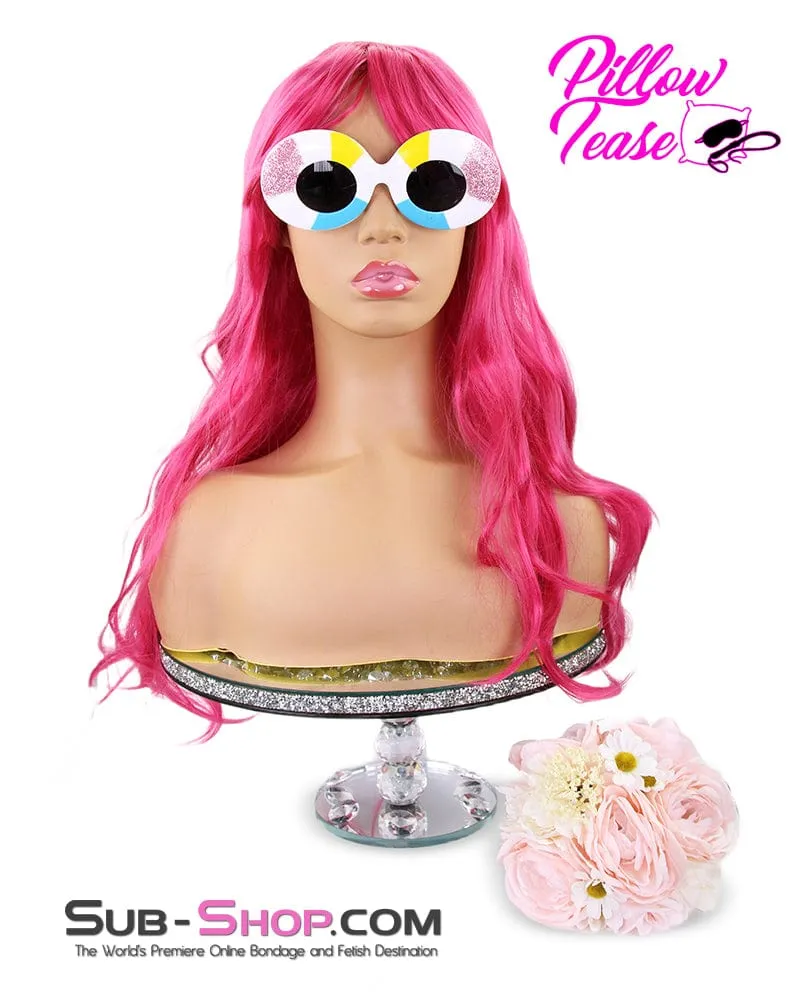 9967AE      Sex Bomb 24" Pink Wig