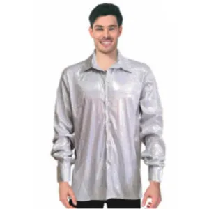Adult 70s Disco Shirt - White