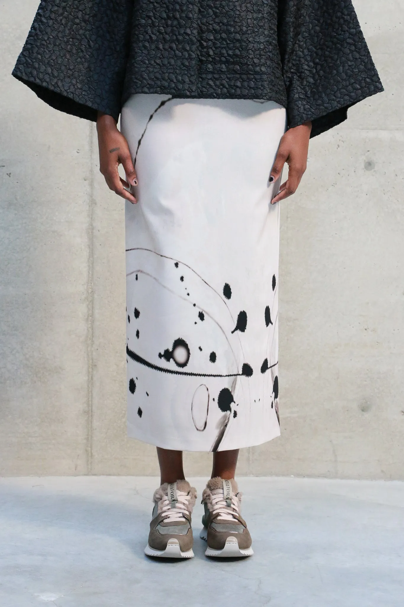 Alessio Bardelle Abstract Pencil Skirt