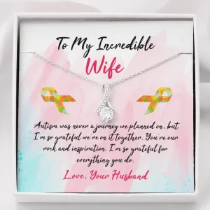 Autism Ribbon Drop Pendant