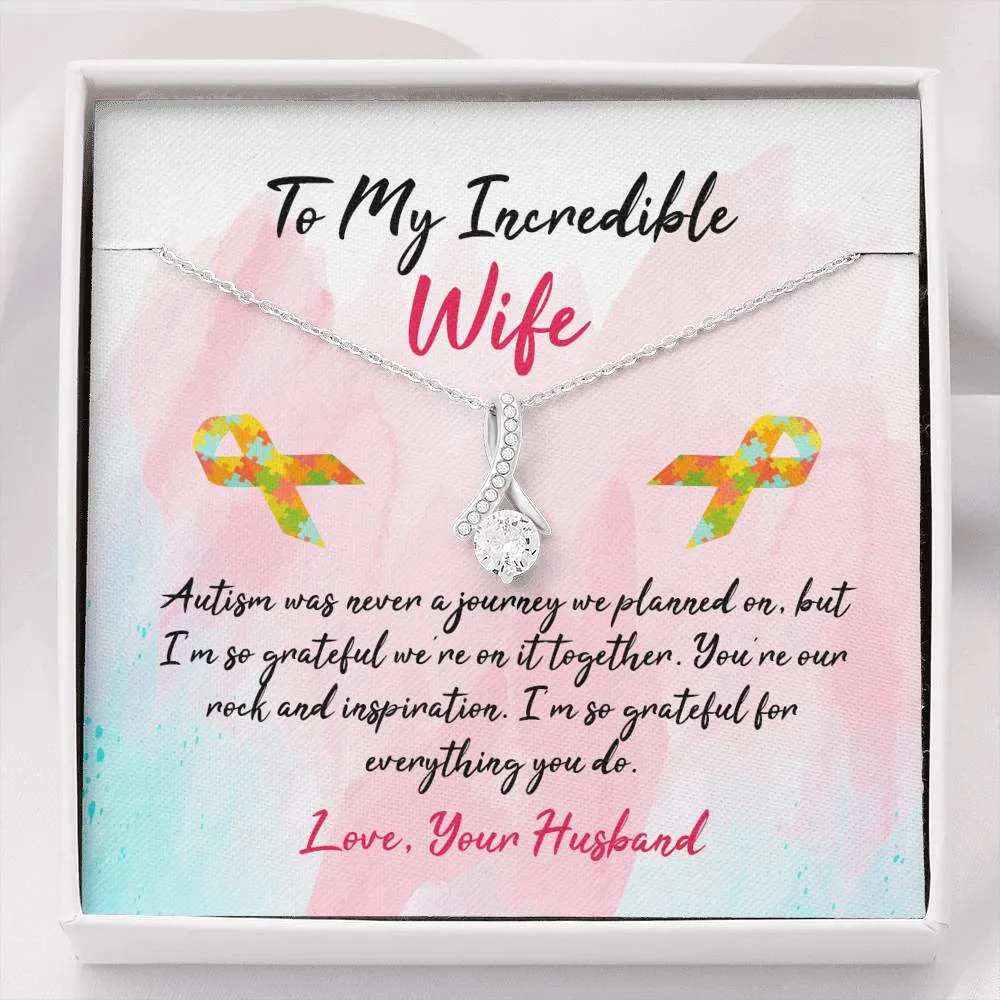 Autism Ribbon Drop Pendant
