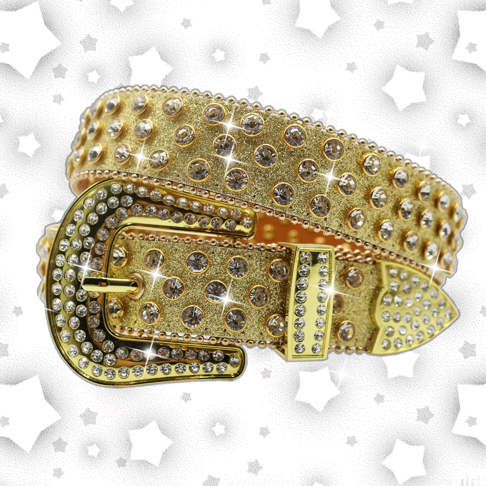 belt Diamond Rhinestone Belts Fashion Luxury Crystal Studded Pin Buckle Belt Belts for Women Jeans Decoration Beautiful