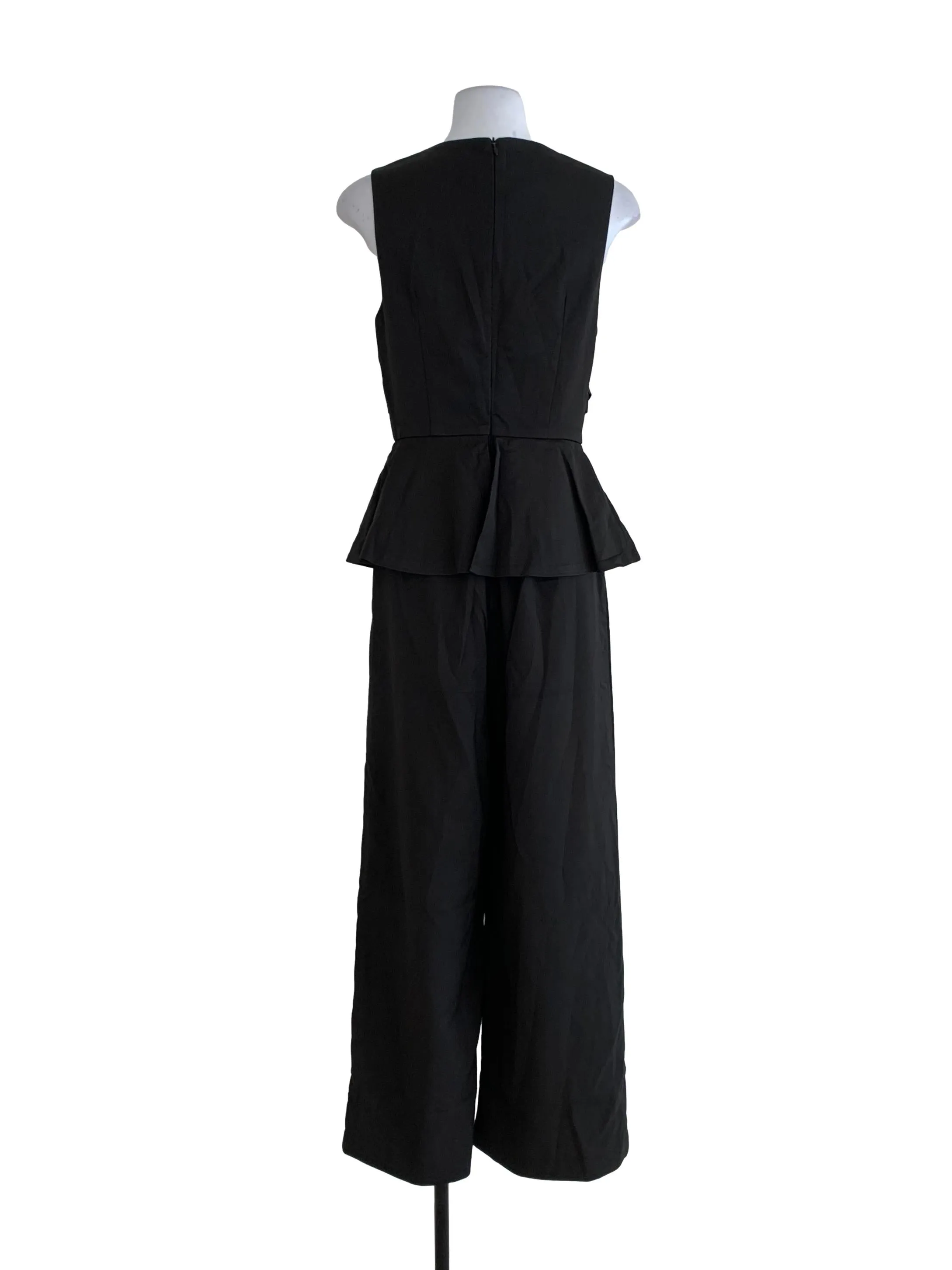 Black Plain Jumpsuit