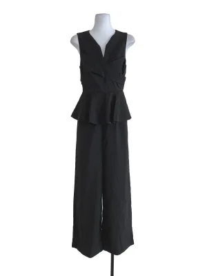 Black Plain Jumpsuit