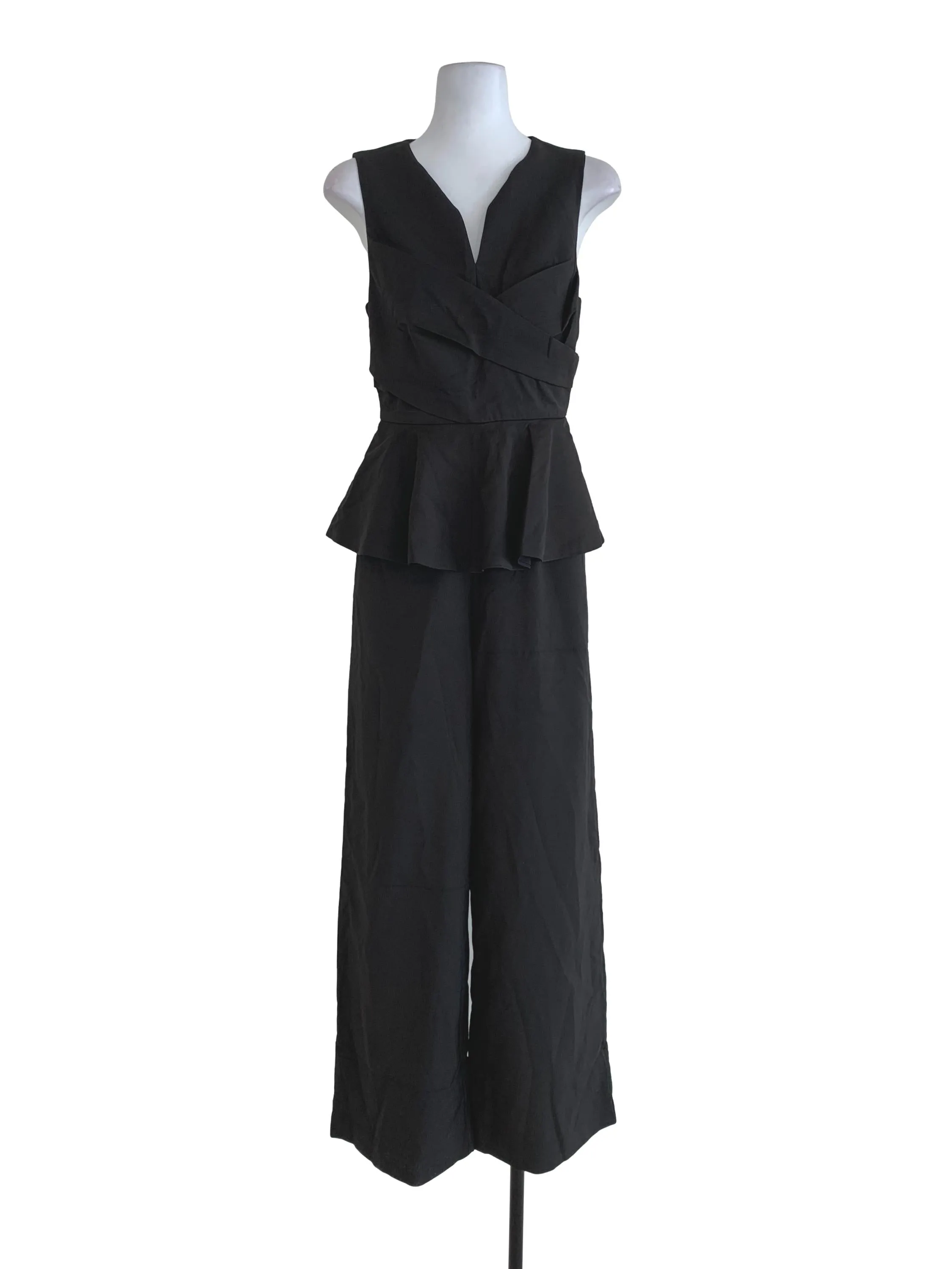 Black Plain Jumpsuit