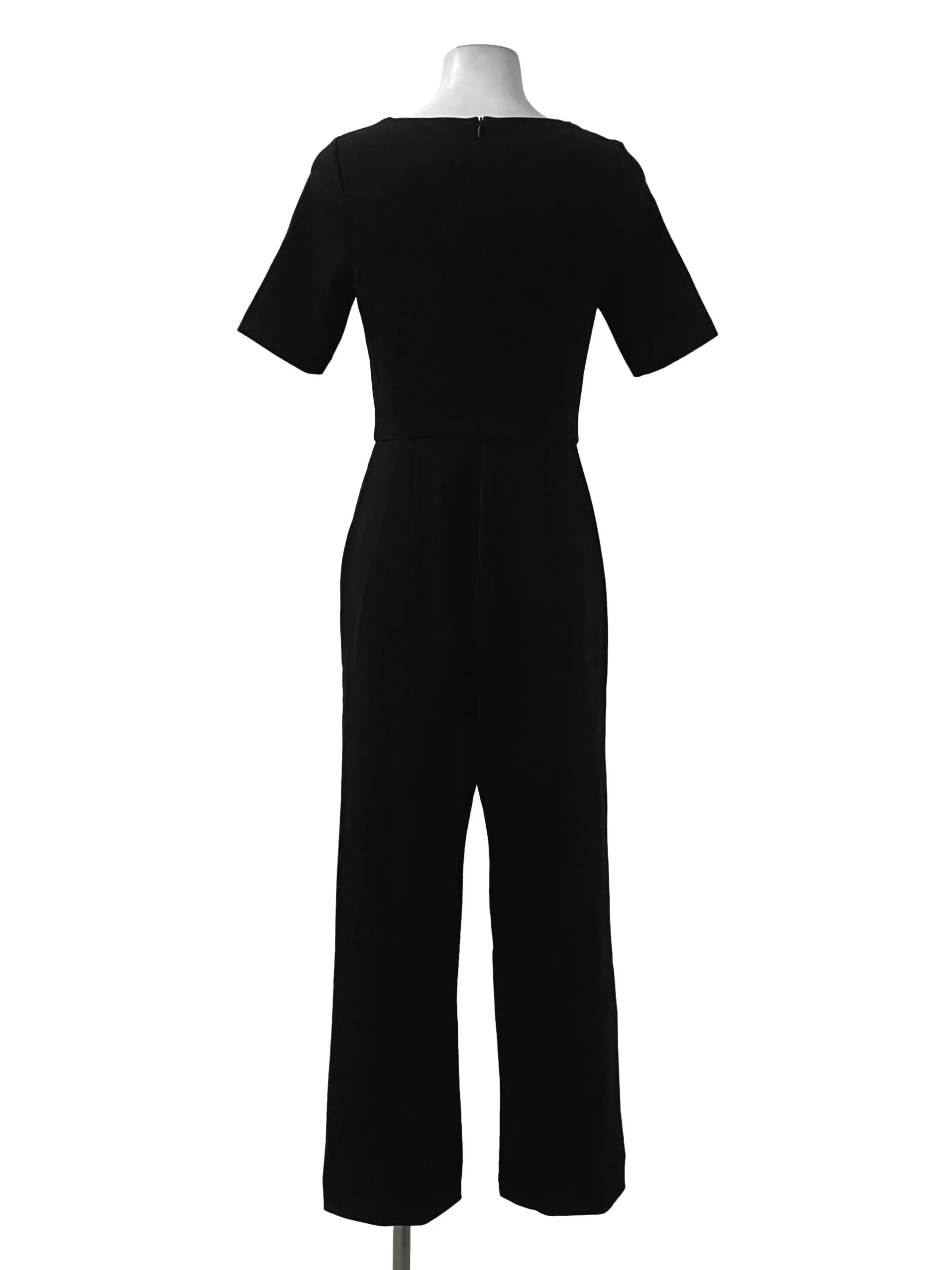 Black Square Neck Jumpsuit