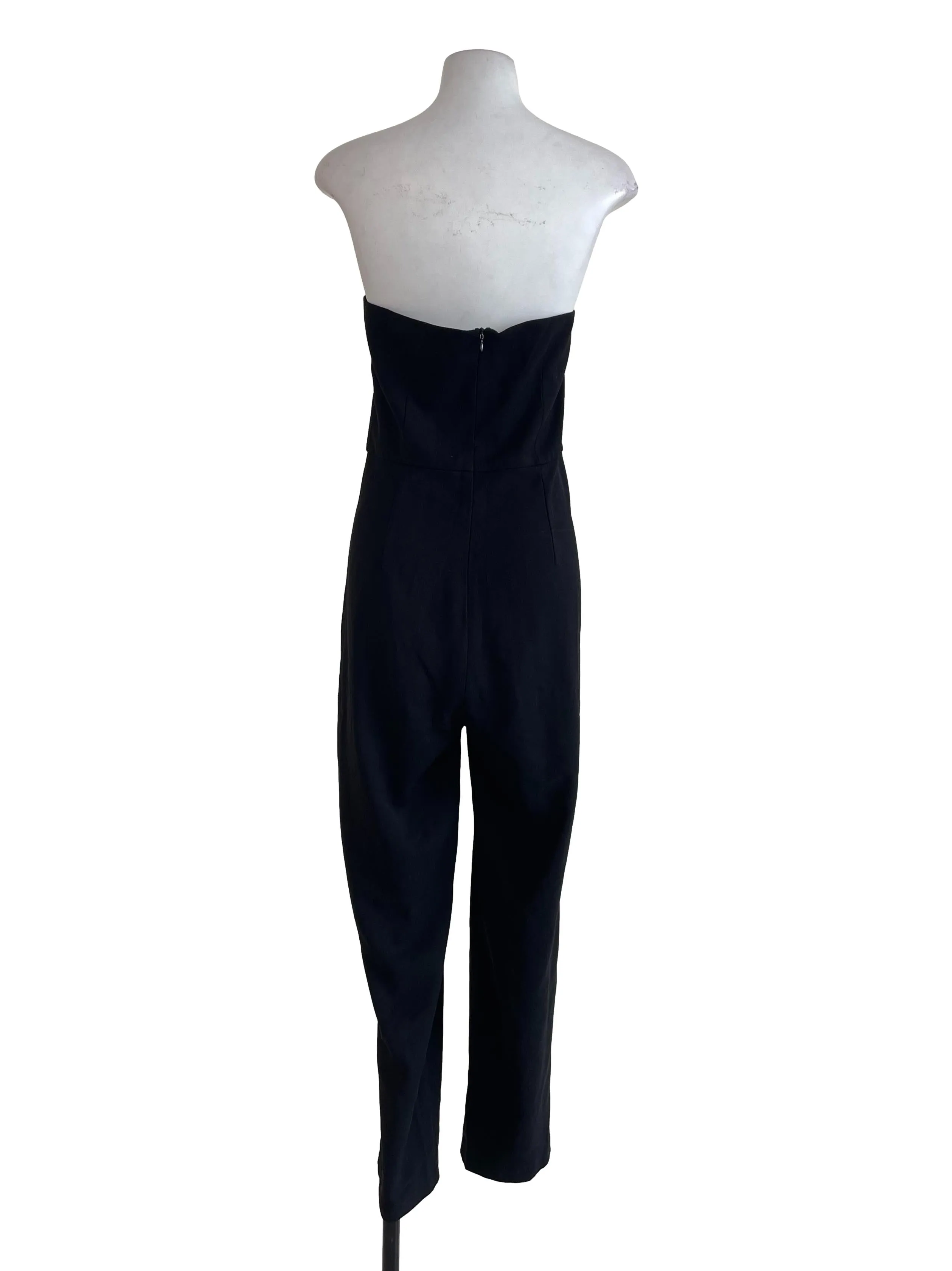 Black Strapless Jumpsuit