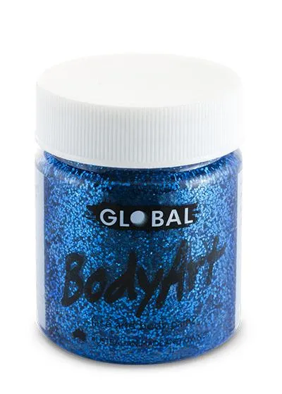 Blue Glitter Body and Face Paint