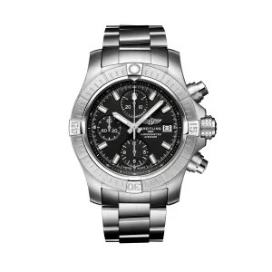 Breitling Avenger Chronograph Watch, 43mm Black Dial, A13385101B1A1