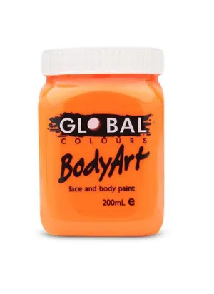 Bright Orange Body and Face Paint
