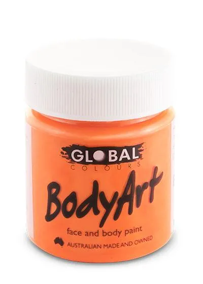 Bright Orange Body and Face Paint