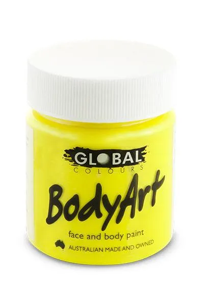 Bright Yellow Body and Face Paint