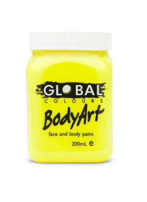 Bright Yellow Body and Face Paint