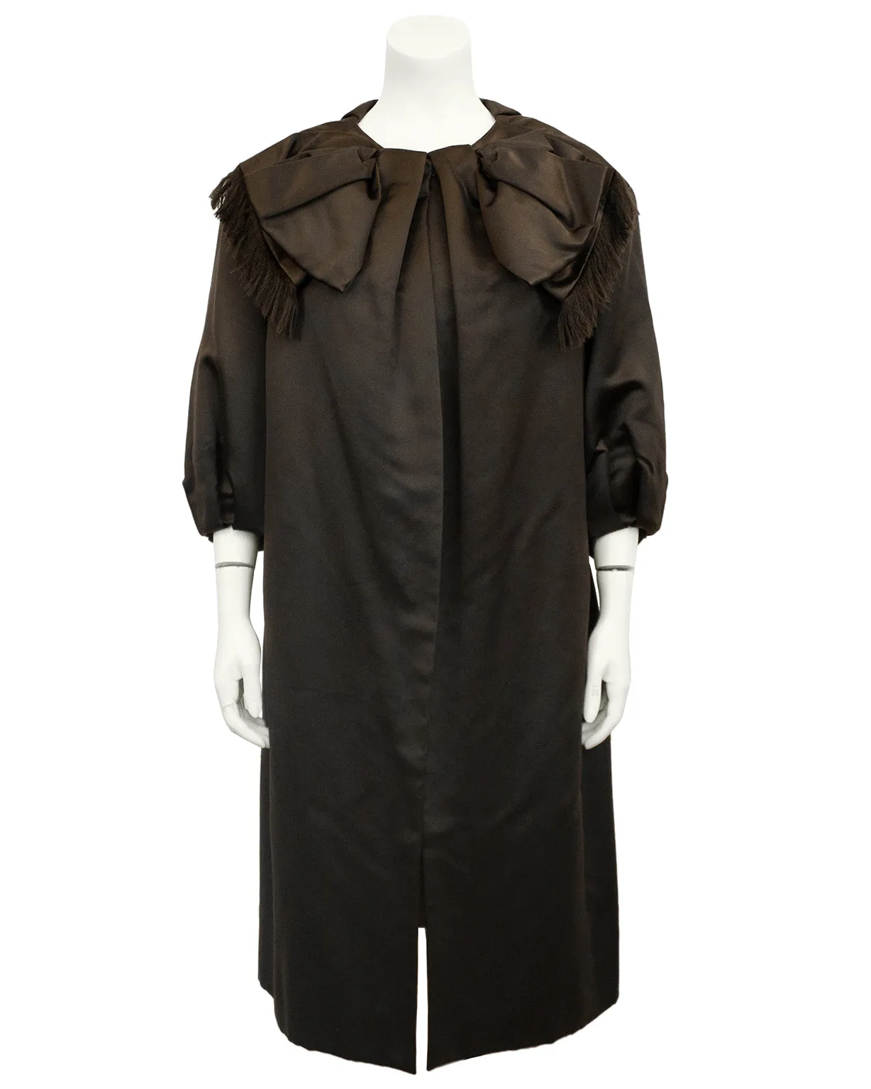 Brown Satin Opera Coat
