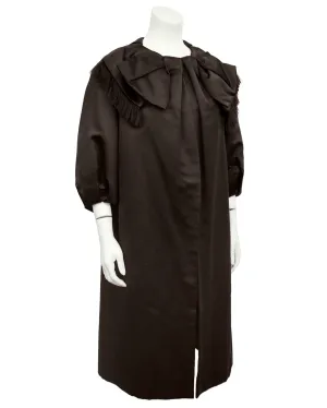 Brown Satin Opera Coat