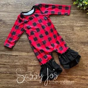 Buffalo Plaid Jumpsuit