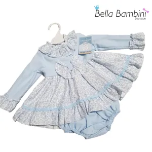 Ceyber Baby Girls Blue Floral Dress