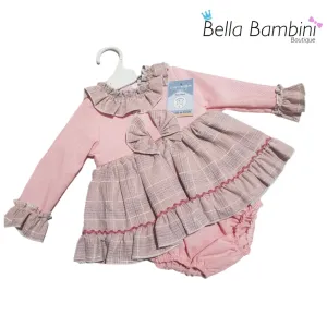 Ceyber Baby Girls Pink Check Dress