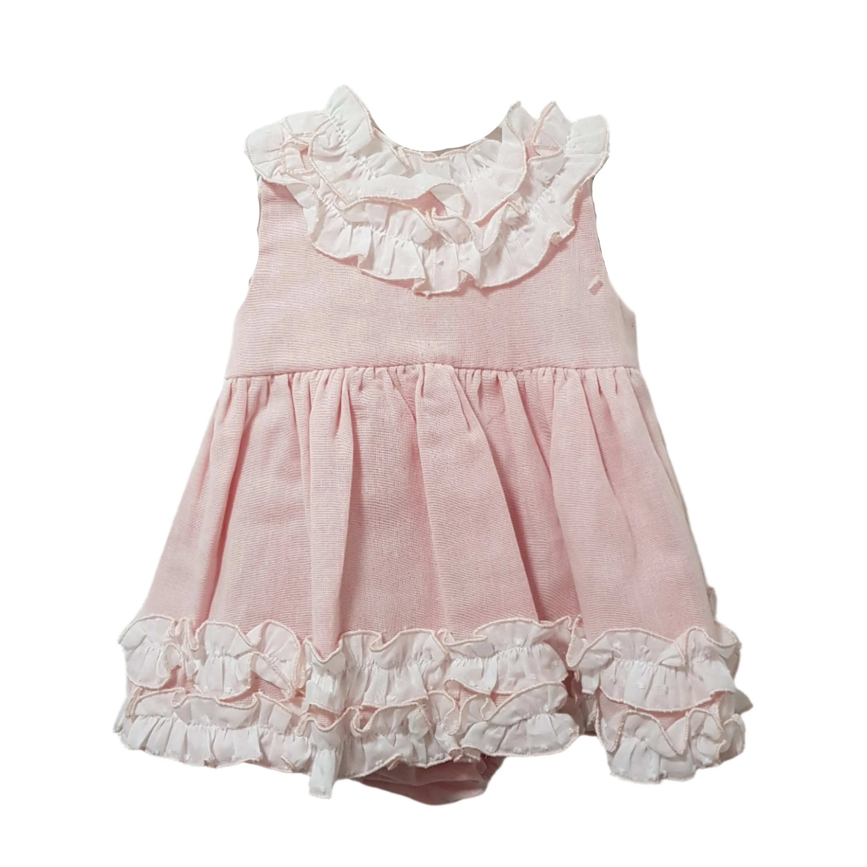 Ceyber Baby Girls Pink Frill Dress