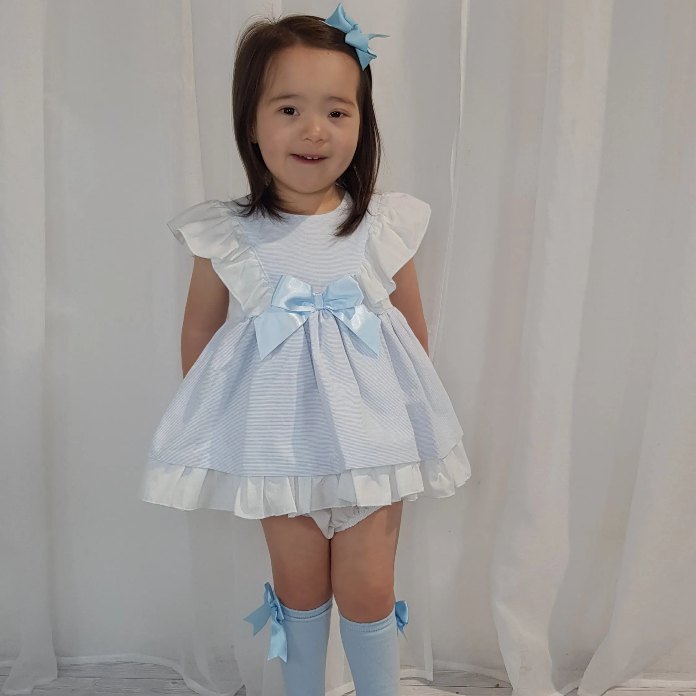 Ceyber Blue Stripe Dress Collection