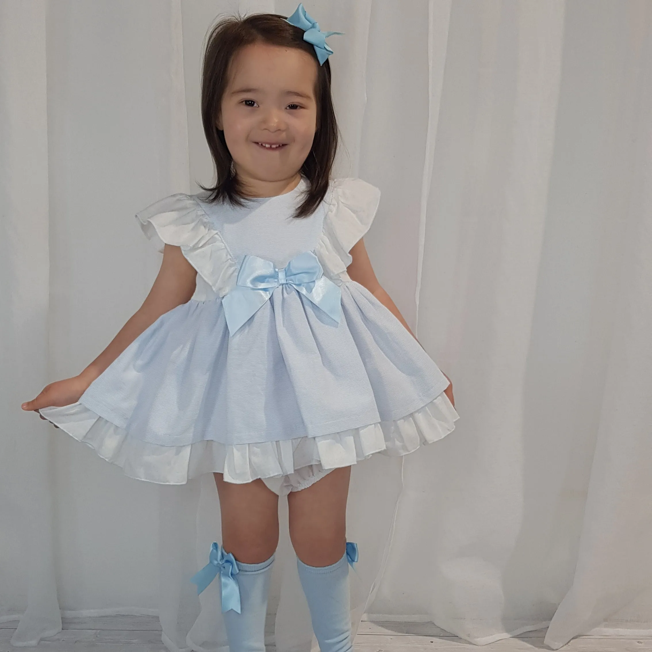 Ceyber Blue Stripe Dress Collection