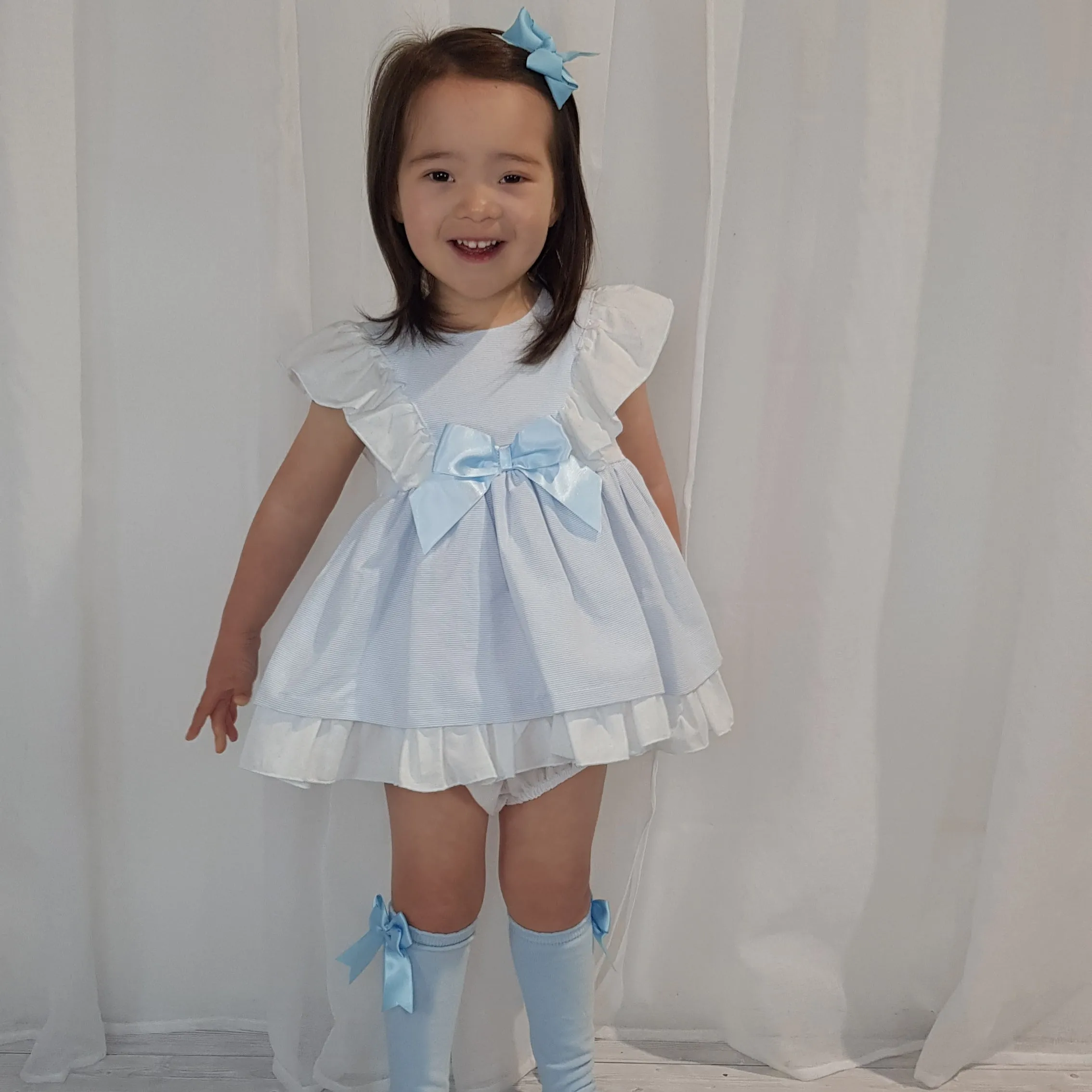 Ceyber Blue Stripe Dress Collection