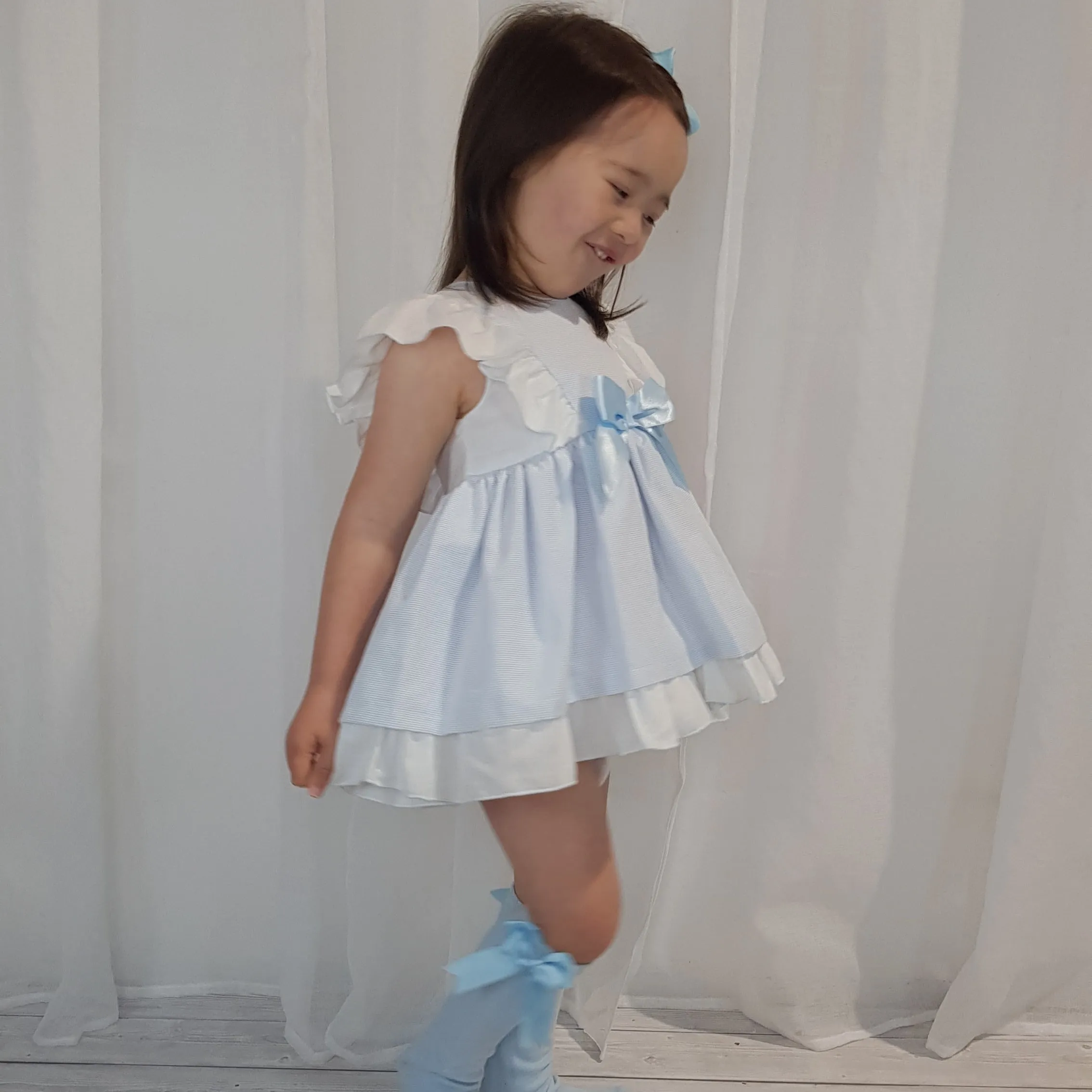 Ceyber Blue Stripe Dress Collection