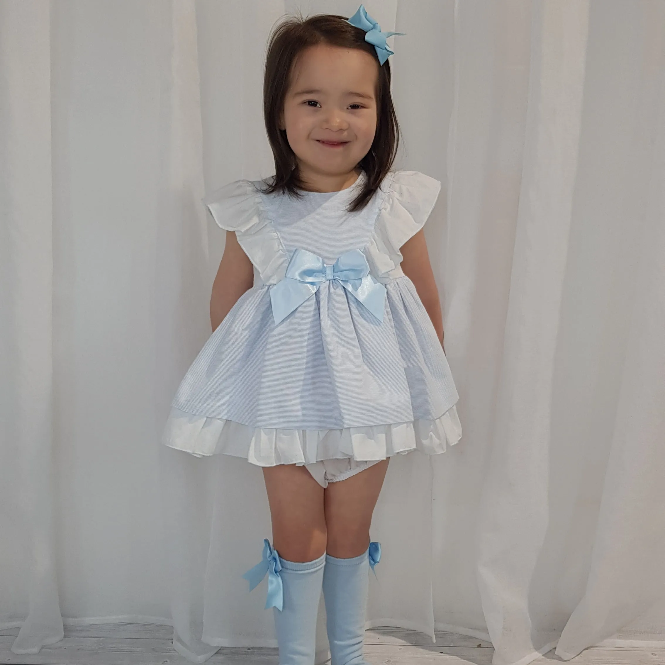 Ceyber Blue Stripe Dress Collection