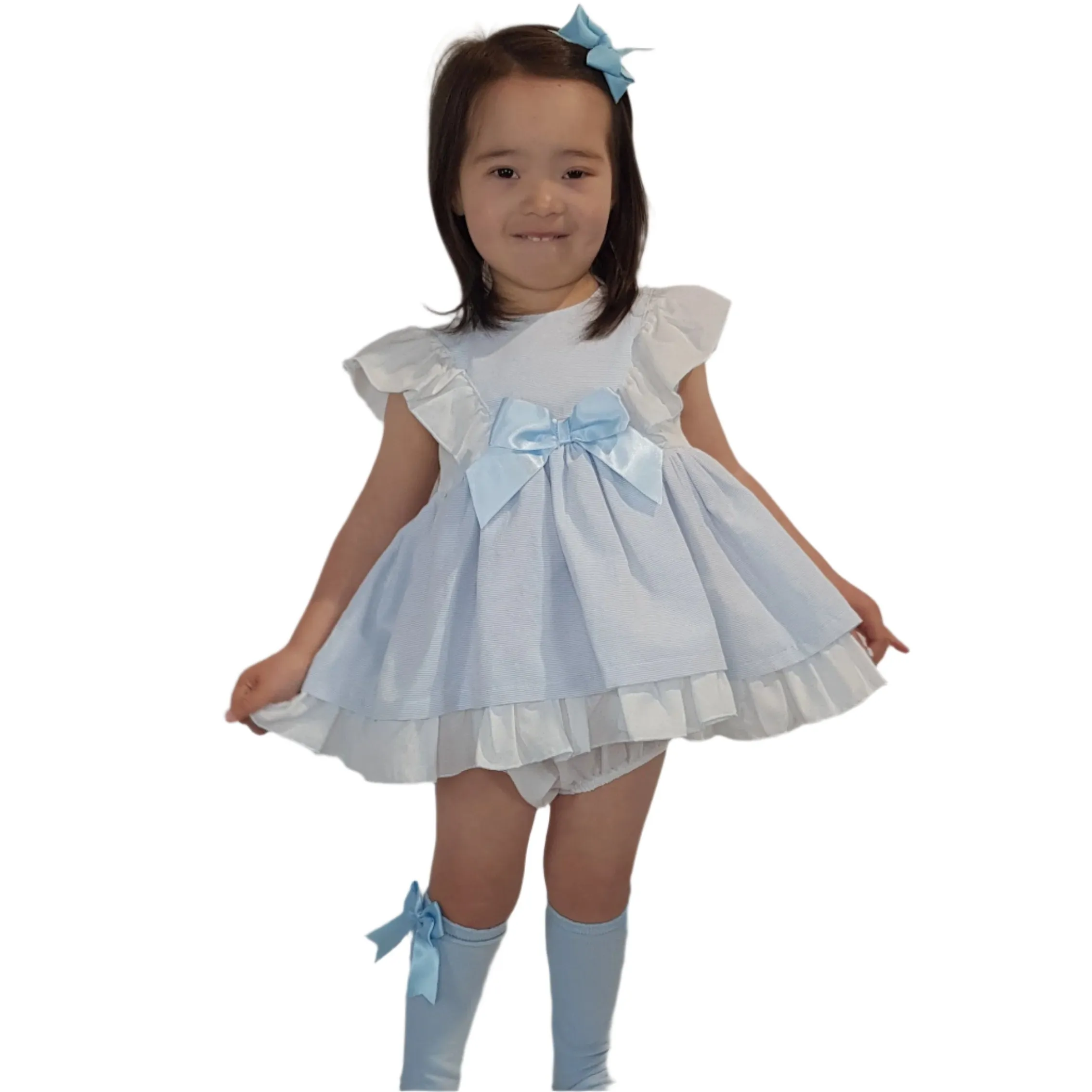 Ceyber Blue Stripe Dress Collection