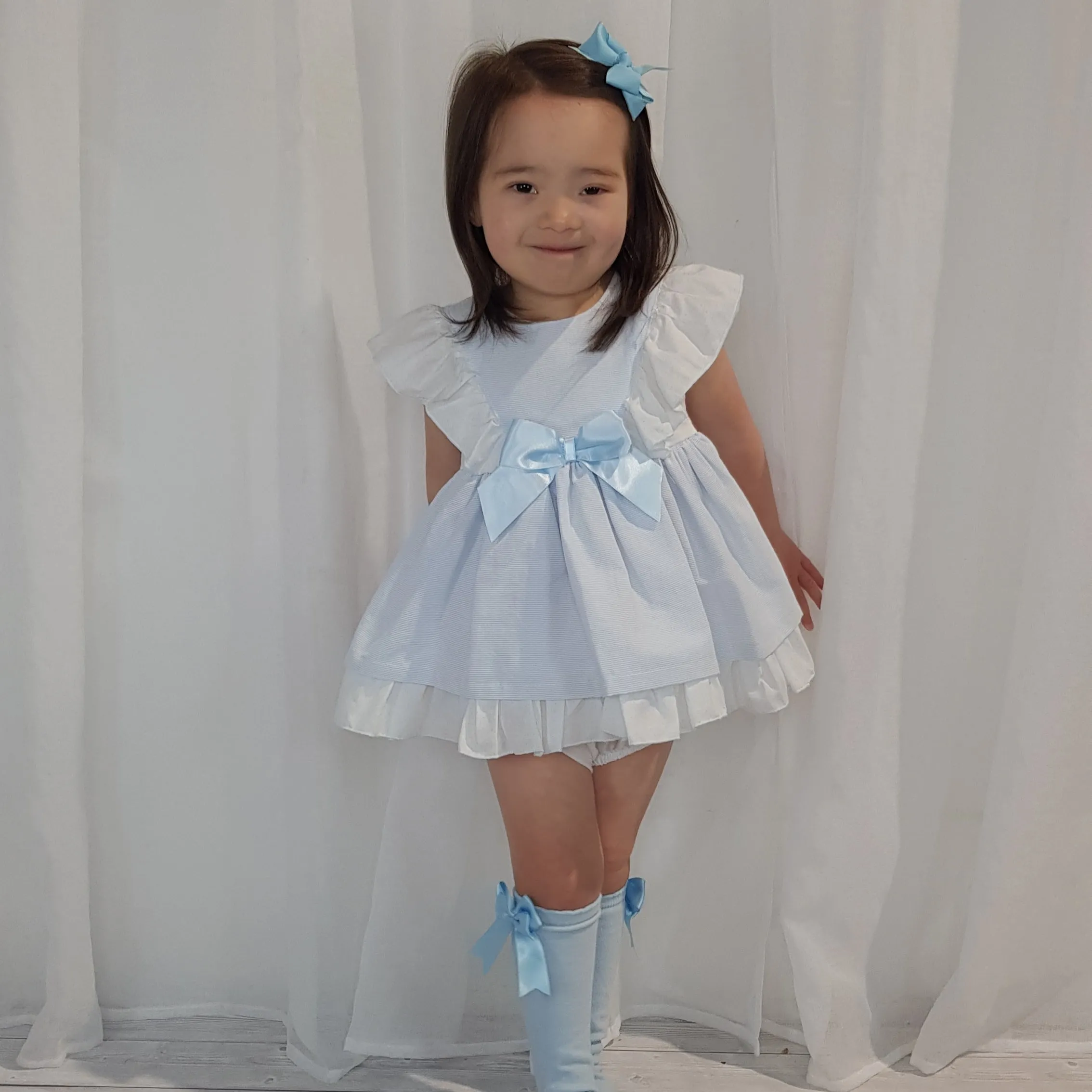 Ceyber Blue Stripe Dress Collection
