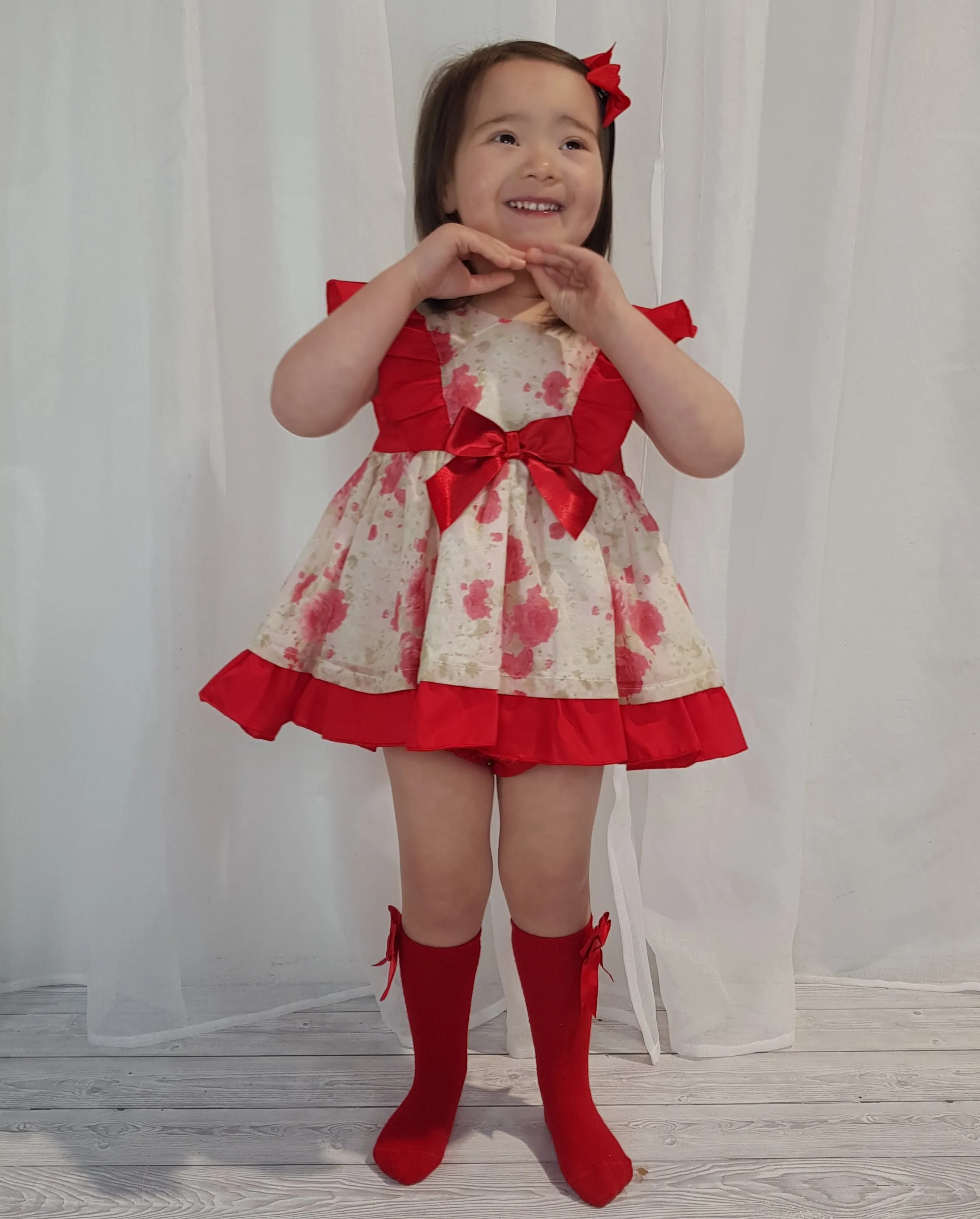 Ceyber Red Floral Dress Collection