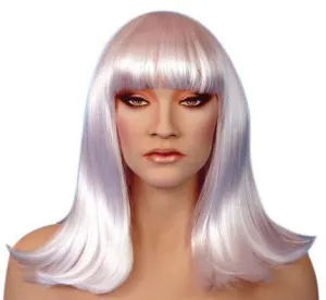 Cleopatra White Costume Wig Disco & Superhero Fancy Dress