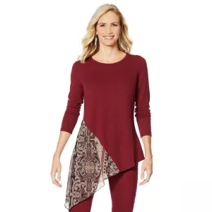 DG2 by Diane Gilman Women's Asymmetric Combo Top