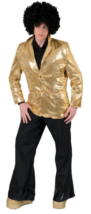Disco Jacket Gold Adult Large  Costume