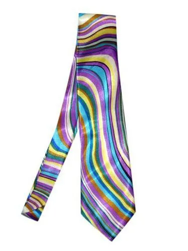 Disco Satin 1970's Tie