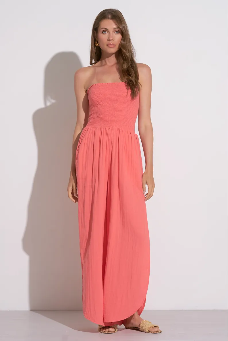 Elan Strapless Smocked Jumper