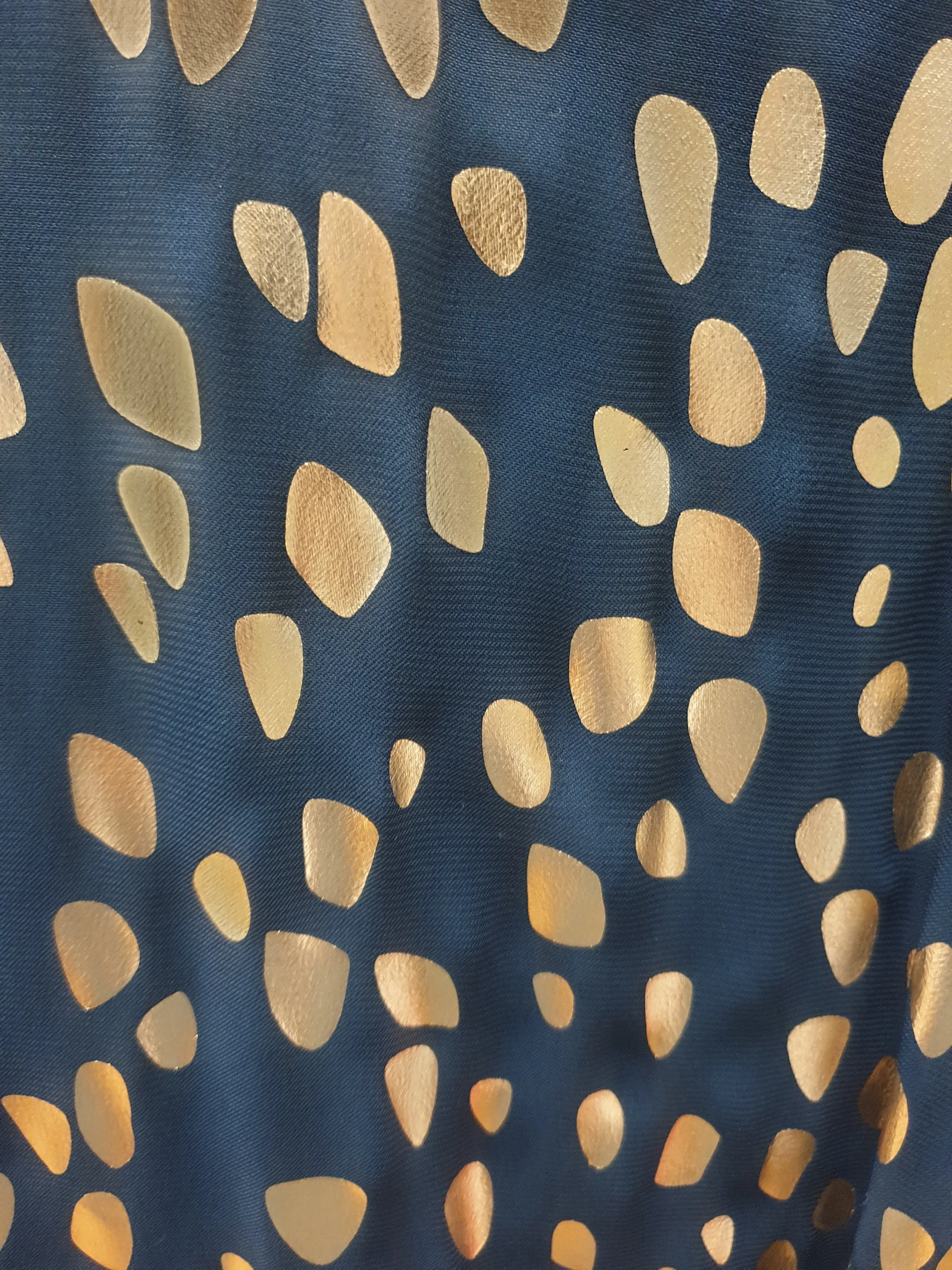 Elk black top with gold asymmetrical dot print size 14
