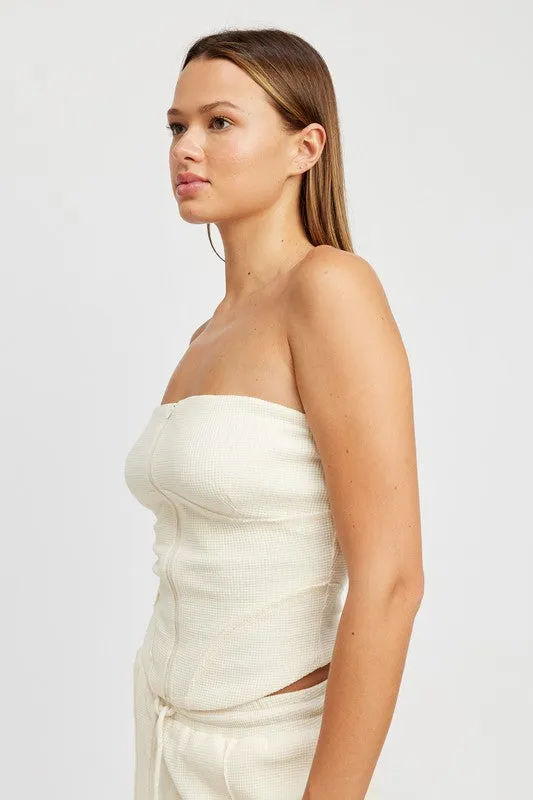 Emory Park ZIP UP TUBE TOP