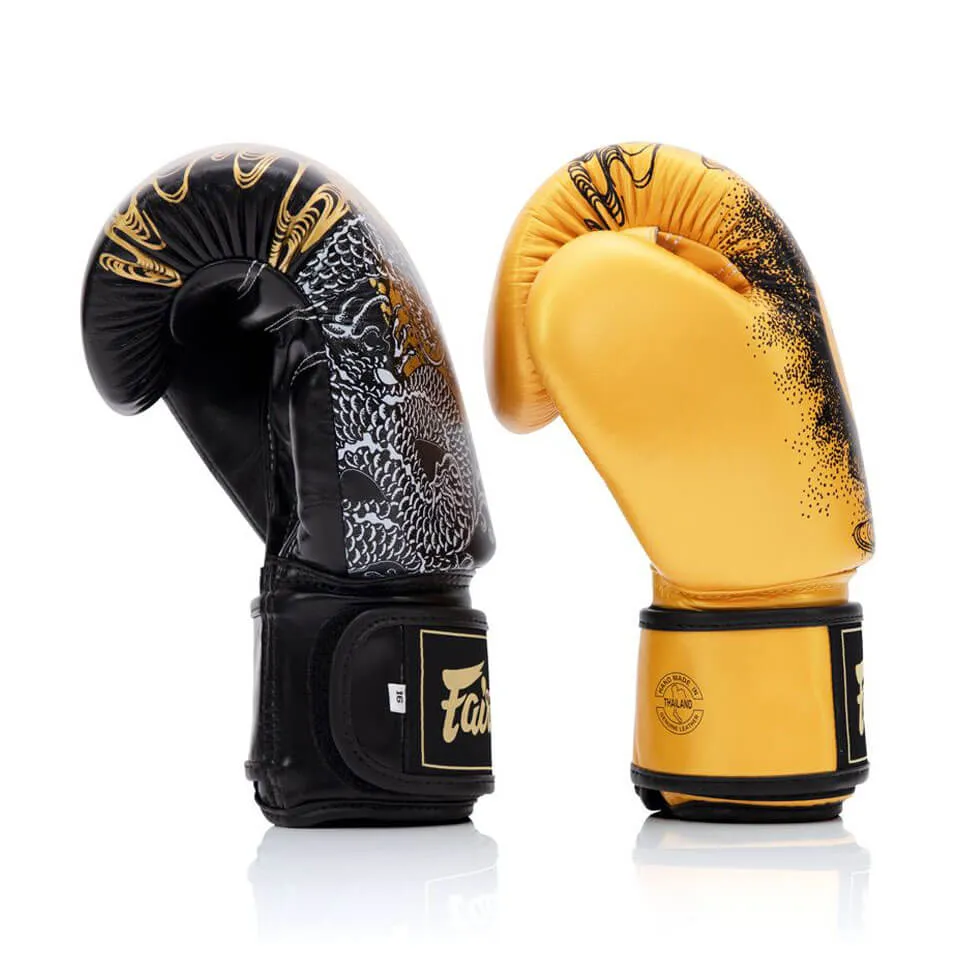Fairtex BGV26 Harmony Six Boxing Gloves Black/Gold