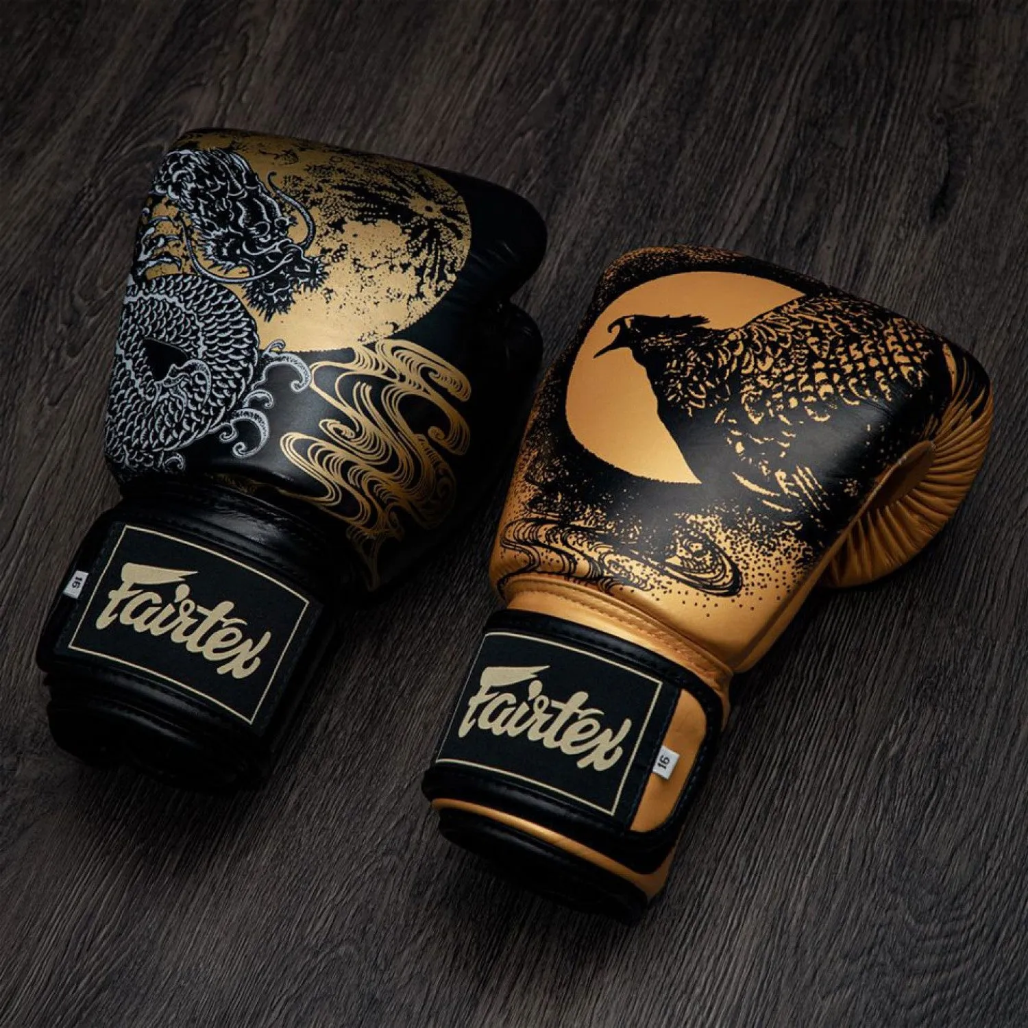 FAIRTEX HARMONY BOXING GLOVES-BLACK/GOLD