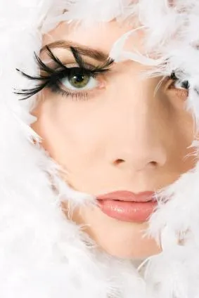 Feathers False Long Black Eyelashes
