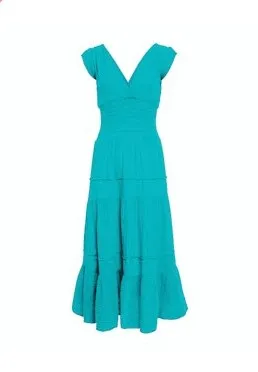 Felicite Smicked Dress - Emerald Bay