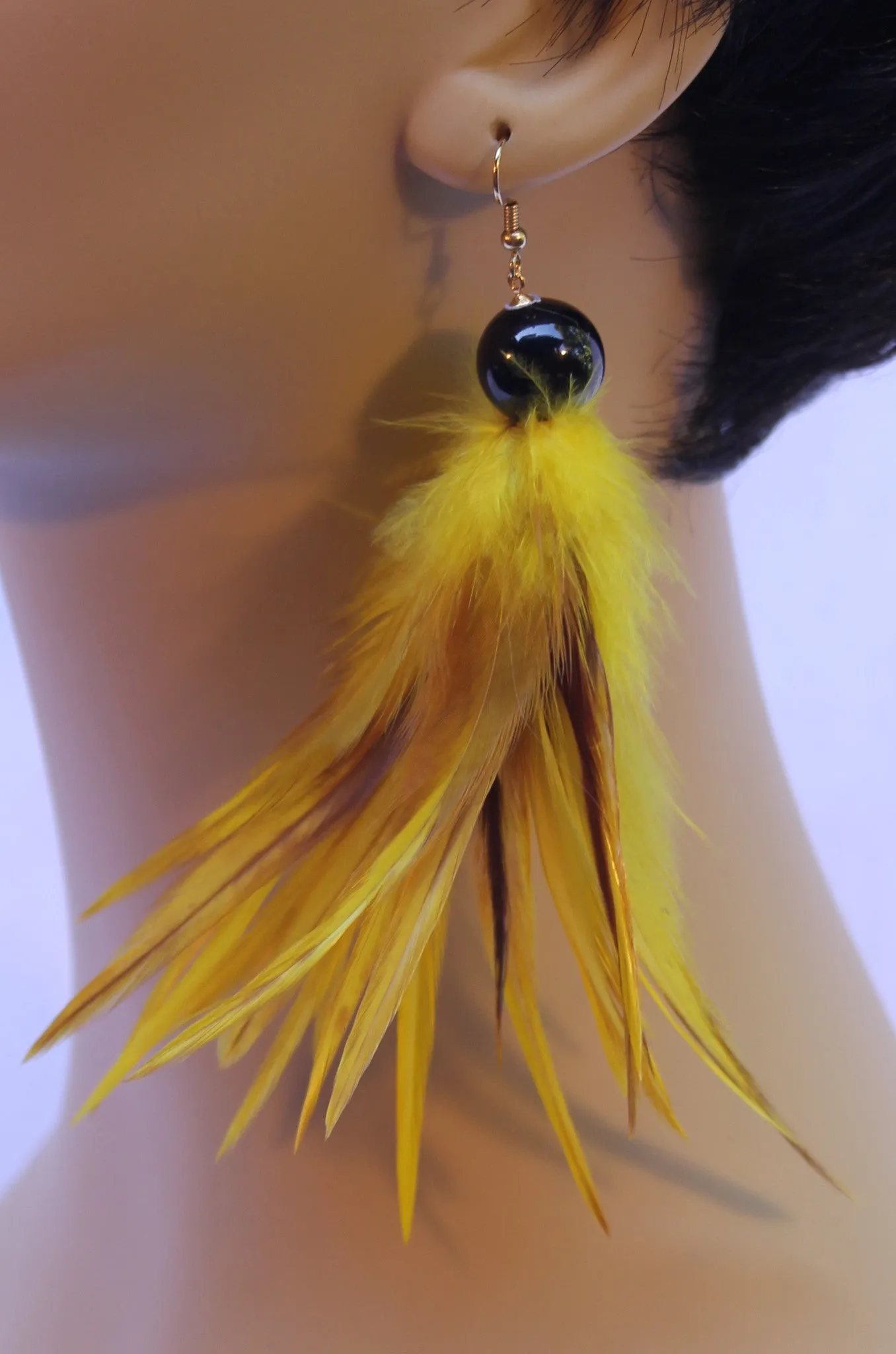 Fierce Rooster Cluster Earrings