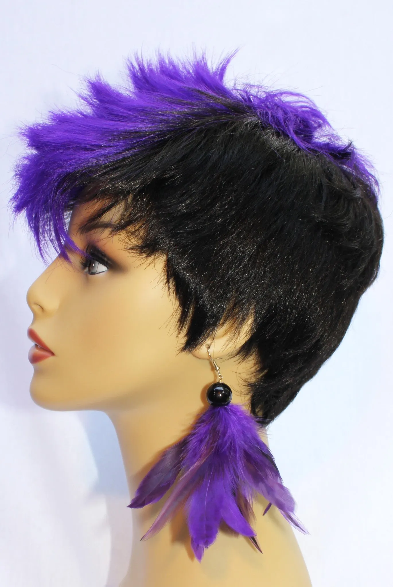 Fierce Rooster Cluster Earrings